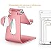 Adjustable Cell Phone Stand - ToBeoneer Phone Holder, [Update Version] Thicker Stand Cradle Dock Compatible with all Mobile Phones iPhone X 8 7 6 Plus Charging Accessories Desk - Rose Gold