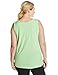 Just My Size Women's X-Temp Shirred Tank Top, Neon Lime Heather, 3X