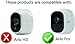 3 x Silicone Skins for Arlo Smart Security - 100% Wire-Free Cameras by Wasserstein ... (Arlo Pro, 3 x Black)