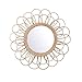 Jingolden Rattan Dressing Mirror Innovative Art Deco Round Mirror Home Decoration Equipment Living Room Wall Hanging Mirror Kitchen Bathroom Mirror