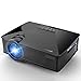 Projector, 2019 Upgraded DBPOWER Mini Projector, 50% Lumens 50000Hours Lamp Life Multimedia Home Theater LED Portable Projector, Support Smartphones/iPad/1080P/HDMI/USB/SD Card/VGA/Laptops/Games