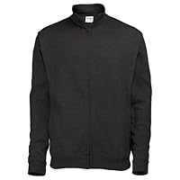 Awdis Mens Plain Fresher Full Zip Sweat / Sweatshirt / Outerwear (XL) (Jet Black)