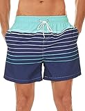 SILKWORLD Mens Swim Shorts Athletic Swimwear Beach