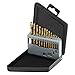COMOWARE Left Hand Drill Bit Set, 13 Piece High Speed Steel With Titanium Coating -Size (1/16