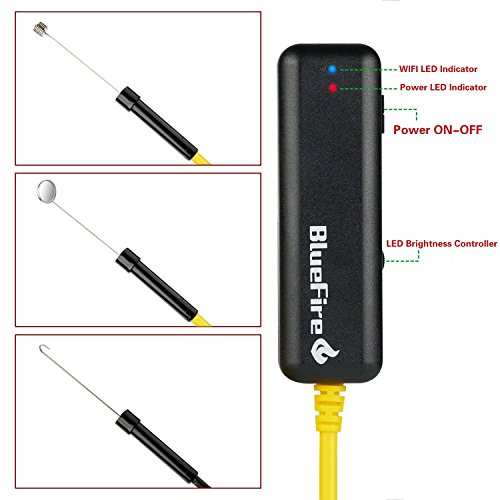 BlueFire Semirigid Flexible Wireless Endoscope IP67 Waterproof WiFi