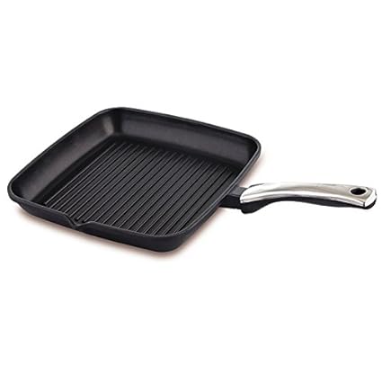 Prestige Die Cast Plus Grill Pan, 240 mm, Black