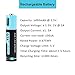 Rechargeable AAA Batteries, 100% Capacity 675mwh 450mAh Micro USB Charge, 1.5Hours Charging Fast Rechargeable Lithium Batteries, 1000 Cycle (4 Pack)