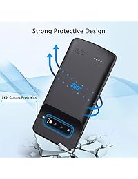 Samsung   Funda para Samsung Galaxy S10 Plus (batería recargable de 5000 mAh, incluye funda protectora para Samsung Galaxy S10 Plus), color negro