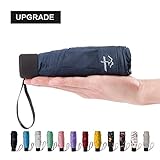 NOOFORMER Mini Travel Sun&rain Umbrella - Light Compact Golf Umbrellas Parasol with 95% UV Protection for Men Women Multiple Colors