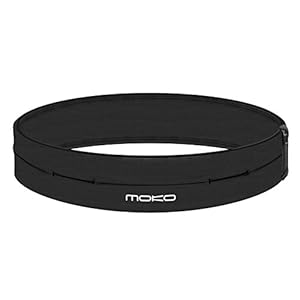 Moko Belt universele heupgordel met 4 zakken, voor fitness, fitness, fitnessstudio, voor iPhone 7 / 6S / Galaxy S10 S10…