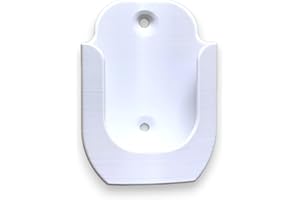 Makesus Ceiling Fan Remote Holder Wall Mount for Hunter 99122 99123 Ceiling Fan Controller - Remote Not Included (1 Pk White)