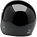 Biltwell Bonanza Half Helmet (Gloss Black, Medium)