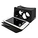 Skque Google Cardboard 2016 Version 2 kit,3D VR Google Carboard Kit 2 Virtual Reality for iPhone 6s/6 Plus/ 6/5s/5c/5 and Galaxy S4/S5/S6 Second-generation Compatible with Android and Apple, Black