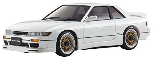 Kyosho Mini-Z MA-020 AWD Sport Pearl White Nissan Silvia S13 Aero Micro RC Car with LED lights