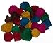 CoolCyberCats 24 Assorted Bat Around Fur Balls (2-2.5 inches Each) - Cat Toys