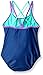 Speedo Girl's Swimsuit One Piece Solid Cross Back Multi Straps - Manufacturer Discontinued