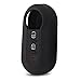 EX1 [2 Pack] Silicone Protective Car Key Cover Skin for Fiat 500 / 500C / Bravo/Doblo/Grande/Panda/Punto/Stilo (Black)
