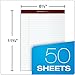 TOPS Docket Gold Writing Pads, 8-1/2 x 11-3/4, Legal Rule, White Paper, 50 Sheets, 12 Pack (63960)