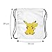 OLSS-Original Shoulder Bag Pumping Rope Backpack Pokemon Go! Pattern Printed Bundle Mouth Single Pocket Shoulder Bag (Yellow)