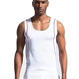 SUPERBODY Men's Tank Tops Sleeveless Shirts Stringer DRI-FIT for Workout Gym Running Fitness Bodybuilding Weight Loss