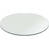 Glass Table Top: 36 inch Round 1/2 inch Thick Flat Polish Tempered