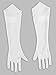 Disguise womens Nintendo Super Mario Bros. Princess Peach Gloves costume accessories, White, One Size US