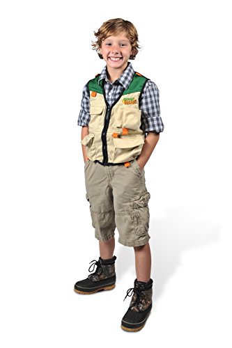 Nature Bound Cargo Vest for Kids with Zipper, 4 Pockets, and Durable Stitching