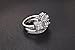 Zealmer Rhodium Plated Princess Cut Past Present Future Engagement Rings CZ Cubic Zirconia Set 7