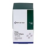 First Aid Only 19-200 Sting Relief Wipe (Box of 100)
