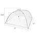 Armear 6 pack Large Pop-Up Mesh Food Cover Tent, 17 Inches Food Protector Covers Reusable and Collapsible Outdoor Picnic Food Covers Tent For Bugs, Parties Picnics, BBQs (White)
