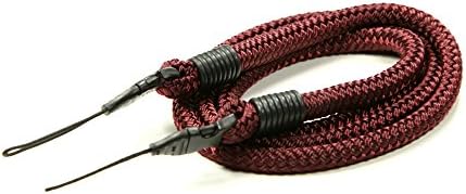 Lance Camera Straps String Loop Non-adjust Cord Camera Neck Strap - Burgundy, 42in