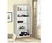 5-Shelf Wood Bookcase - White