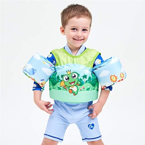 HUIERXIEYE 💘Swim Aid Vest Trainer Life Jacket Floaties for Toddlers， Swim Vest with Arm Wings for Boys and Girls ，,Kids Life Jacket from 30 to 50lbs