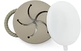 PandaEar Stainless Steel Snack Cups with Silicone Lids Pack of 2 Beige & Sage view 7