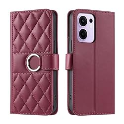 Lucyliy Compatible with Oppo Reno13 F Case Flip PU