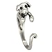 Chengxun New Fahion Jewelry Ring Dog Puppy Animal Wrap Ring - Silver Puppy Dog for Women