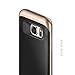 Galaxy S7 Edge Case, Caseology [Wavelength Series] Slim Dual Layer Protective Textured Grip Corner Cushion Design [Black / Gold ] for Samsung Galaxy S7 Edge (2016)