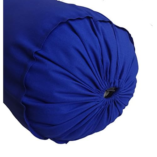 Saffron Bolster Pillowcase Decorative Bed Bolster Round Pillow