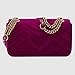 KK-BAG GUCCI GG Marmont velvet shoulder bag (fuchsia velvet)