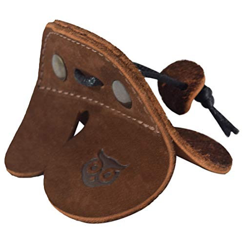 image for Hide & Drink, Rustic Leather Archery Finger Tab/Recurve Bows/Hunting F