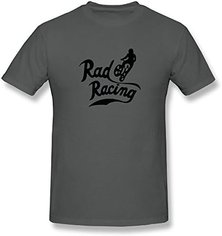 loejrfw Mens Rad Racing Retro Vintage 80's BMX Biking t-Shirt Charcoal XL