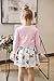 SMILING PINKER Little Girls' Long Sleeve Lace Bolero Cardigan Shrug(5-6 Years,Pink)