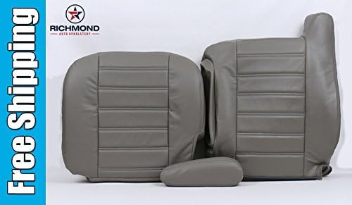 2007 Hummer H2 SUT Driver Side Complete Replacement Leather Seat Cover, Gray
