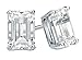 14k Gold Butterfly Backings & Sterling Silver Basket Settings Emerald Cut Cubic Zirconia Stud Earrings 4.00ctw