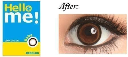 Amazon Hello Me ハローミー Baby ベイビー ブラウン系 カラコン 1年 1箱1枚入 14 0mm 度あり 度数 1 5 ソフトコンタクトレンズ