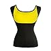 Women's Hot Sweat Slimming Neoprene Shirt Vest Body Shapers for Weight Loss Fat Burner Tank Top (Large, Black)