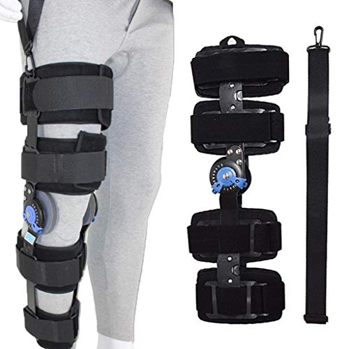 Transser Universal Hinged ROM Knee Brace - Post Op Knee Immobilizer Brace Orthosis Splint for Recovery Stabilization, Adjustable Medical Orthopedic Patella Support Stabilizer After Surgery - Thumbnail 7