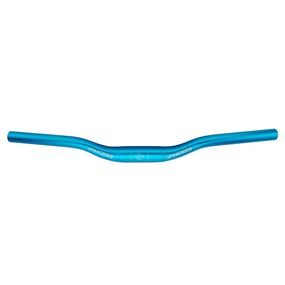 UPANBIKE MTB Mountain Bike Handlebar φ31.8mm*440mm/520mm 30mm Riser Bar (440mm, Blue)