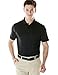 Tesla TM-MTK02-KLB_Large Men's Dri Flex Tech Polo Premium Active Fit Solid Top Shirt MTK02