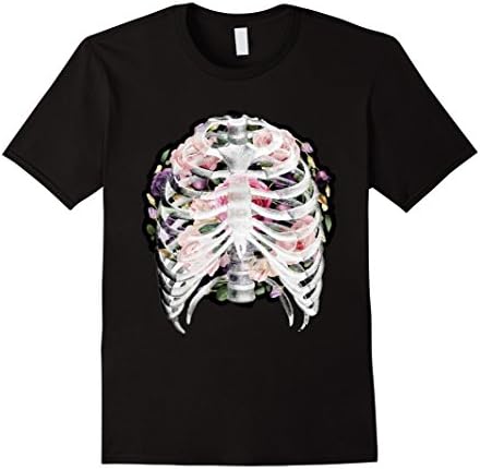 Mens Halloween Skeleton T-Shirt Costume for Women Girl Mens Dress Small Black
